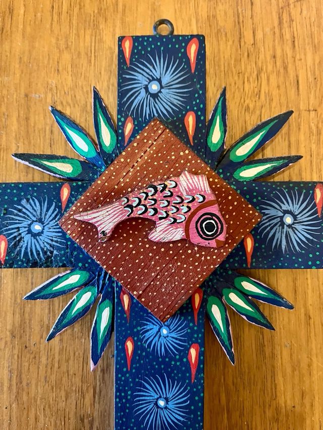 Croce artigianale in legno OAXACA Messico