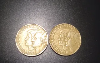 2 Monedas 500 Pesetas España