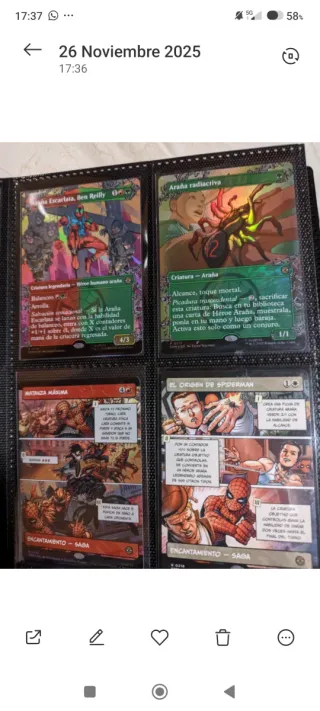 Cartas Magic Spiderman Castellano