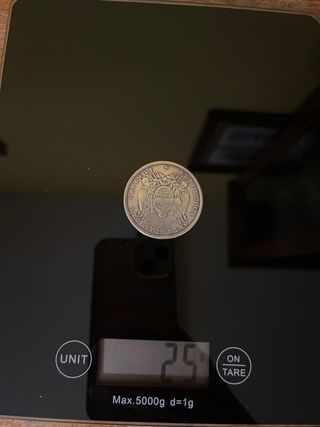 Moneda 1 Peso Uruguay 1893