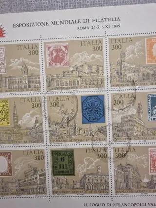 Foglietto francobolli Repubblica Italiana