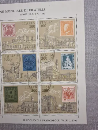 Foglietto francobolli Repubblica Italiana