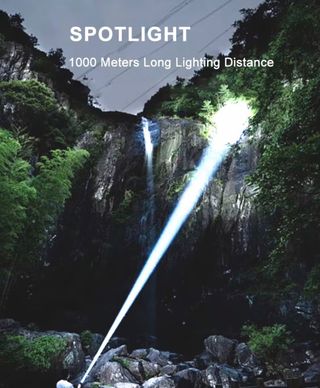 Torcia LED Raggio 10000 con Manico