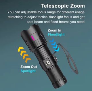 Torcia LED Raggio 10000 con Manico