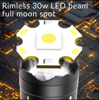 Torcia LED Raggio 10000 con Manico