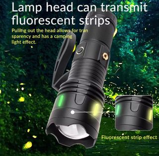 Torcia LED Raggio 10000 con Manico