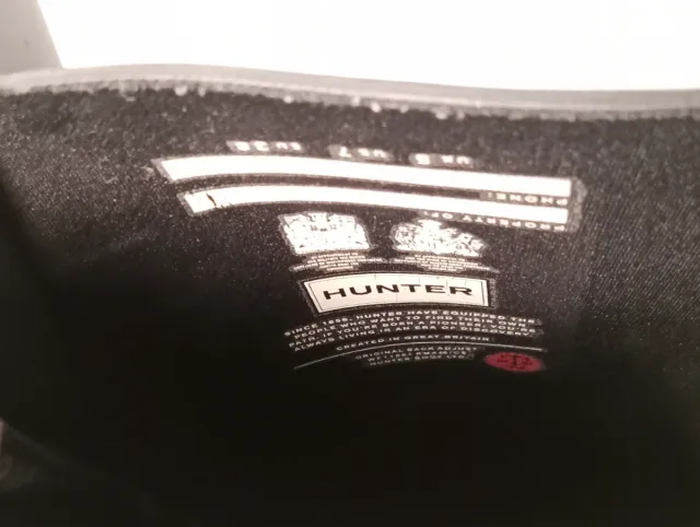 Botas de agua Hunter negras mujer