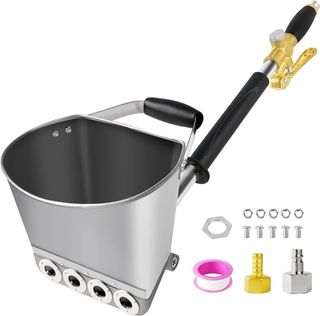 NUEVA Pistola Mortero Tolva 4 Boquillas