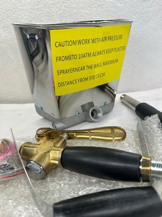 NUEVA Pistola Mortero Tolva 4 Boquillas