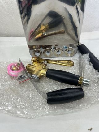 NUEVA Pistola Mortero Tolva 4 Boquillas