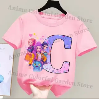 Camiseta niña K-pop letra C 100 cm