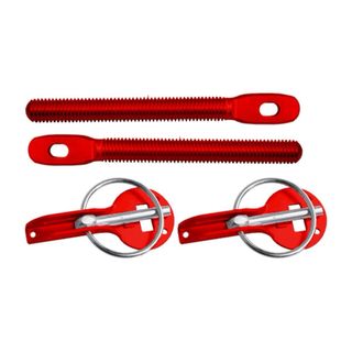 Cierres rápidos Sparco capó aluminio rojo