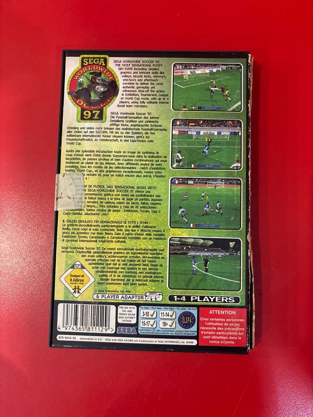 Sega Worldwide Soccer 97 Saturn