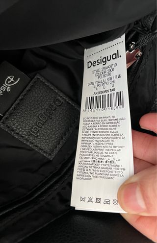 Bandolera Desigual Mickey Negra Roja