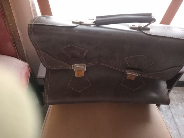 Carteras de cuero vintage marrón