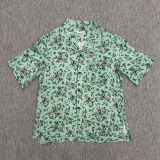 Camicia Acne Studios Fantasia Floreale Verde Tg. M