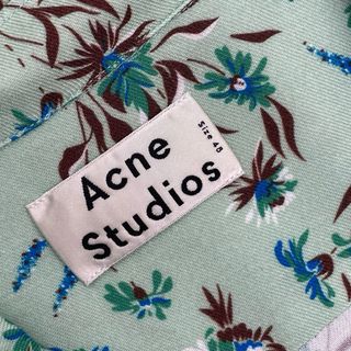 Camicia Acne Studios Fantasia Floreale Verde Tg. M