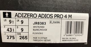 Adidas Adizero Adios Pro 4 Talla 43