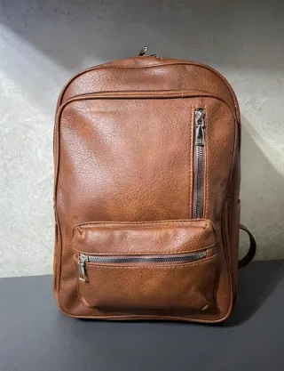 Zaino uomo marrone nuovo