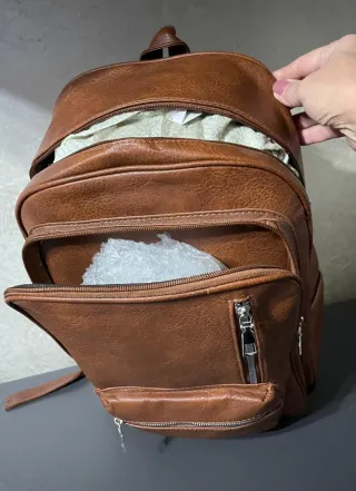 Zaino uomo marrone nuovo