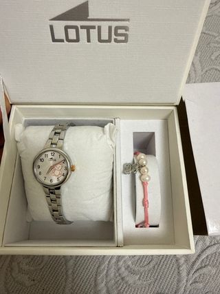 Lotus Reloj Niña Osito con Pulsera