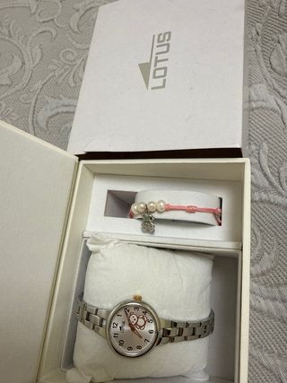 Lotus Reloj Niña Osito con Pulsera