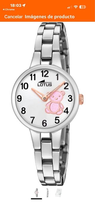 Lotus Reloj Niña Osito con Pulsera