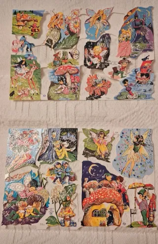 Fumetti infantili con brillantina di fate