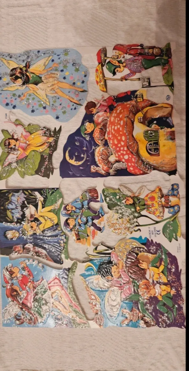 Fumetti infantili con brillantina di fate