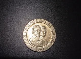 Moneda 200 ptas Juan Carlos I Rey de España 1991