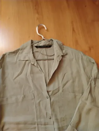 Blusa Zara Verde Oliva