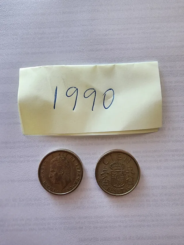 Monedas 100 pesetas. Precio por unidad.