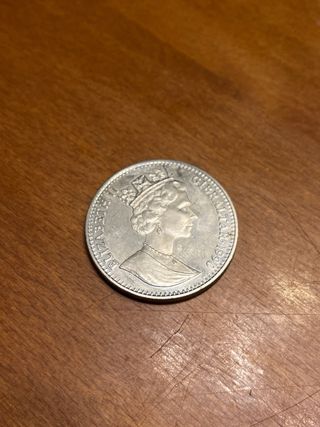 Moneda 5 Libras Gibraltar Reina Madre 1900-1990