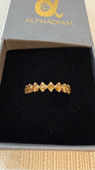 Precioso Anillo de Oro Y Diamantes