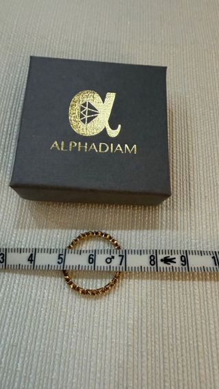 Precioso Anillo de Oro Y Diamantes