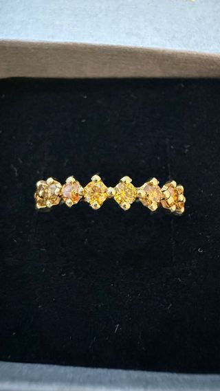 Precioso Anillo de Oro Y Diamantes