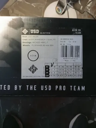 Patines en línea agresivos AEON. USD Aeon 80