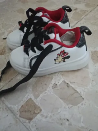 Botines Niña Minnie Mouse Blancos