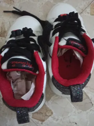 Botines Niña Minnie Mouse Blancos