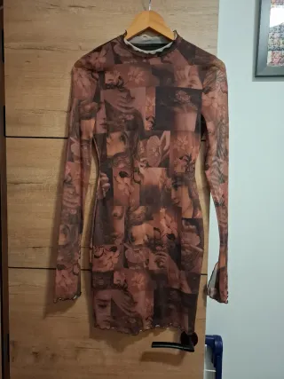 Vestido SHEIN Malla Estampado Talla S