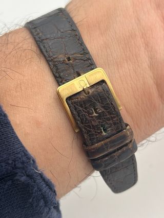 Omega Genève carica manuale placcato oro