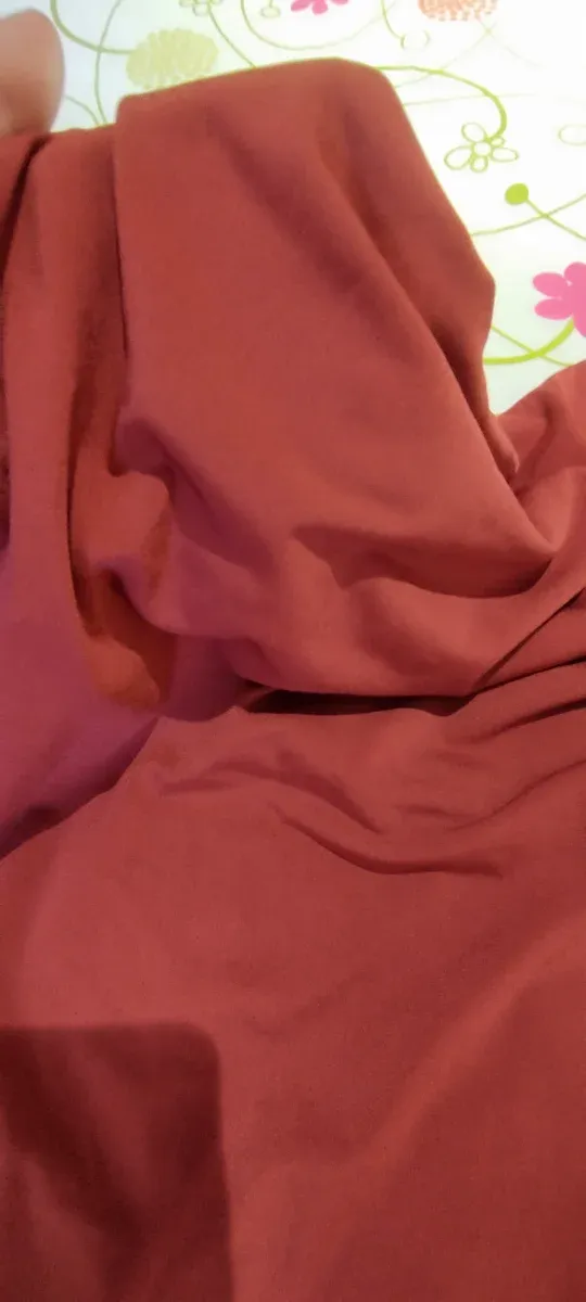 Vestido color teja con tirantes