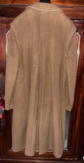 Abrigo Loden Lana Virgen Marrón Talla L - 54