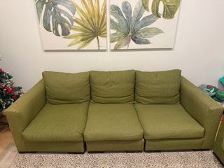 2 Sofás modulares  con relleno de plumas