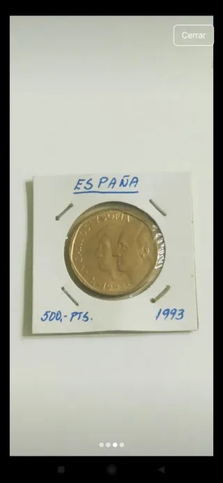 500 ptas Juan Carlos I 1993 sin circular