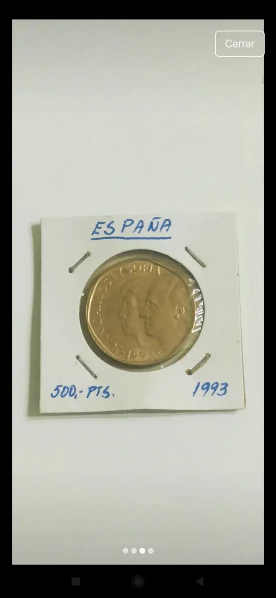 500 ptas Juan Carlos I 1993 sin circular