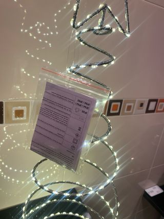 Decoración estrella espiral plata