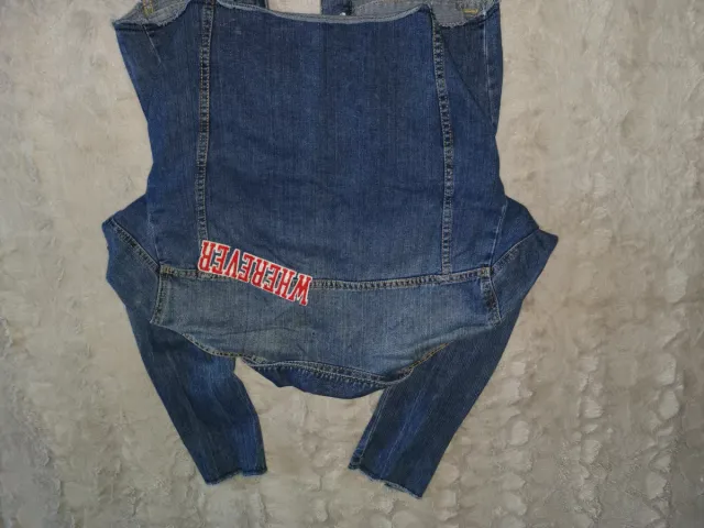 Cazadora vaquera fina con parches