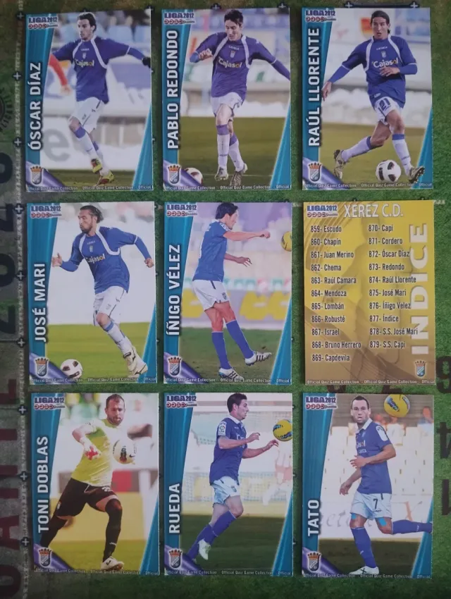 Colección Cromos Liga 2012