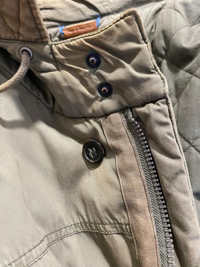 Chaquetón Lee Talla L  tonos Verdes y marrones